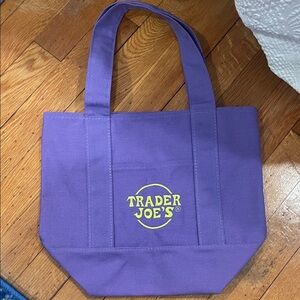 Trader Joe’s purple canvas bag